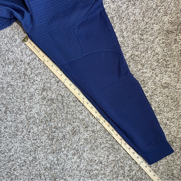 Under Armour UA Unstoppable Fleece Grid Joggers Mens Sz Medium Blue 1386544-410 - Picture 8 of 9